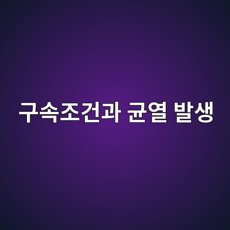 구속조건과 균열 발생 9 eab5acec868deca1b0eab1b4eab3bc eab7a0ec97b4 ebb09cec839d 1789746734